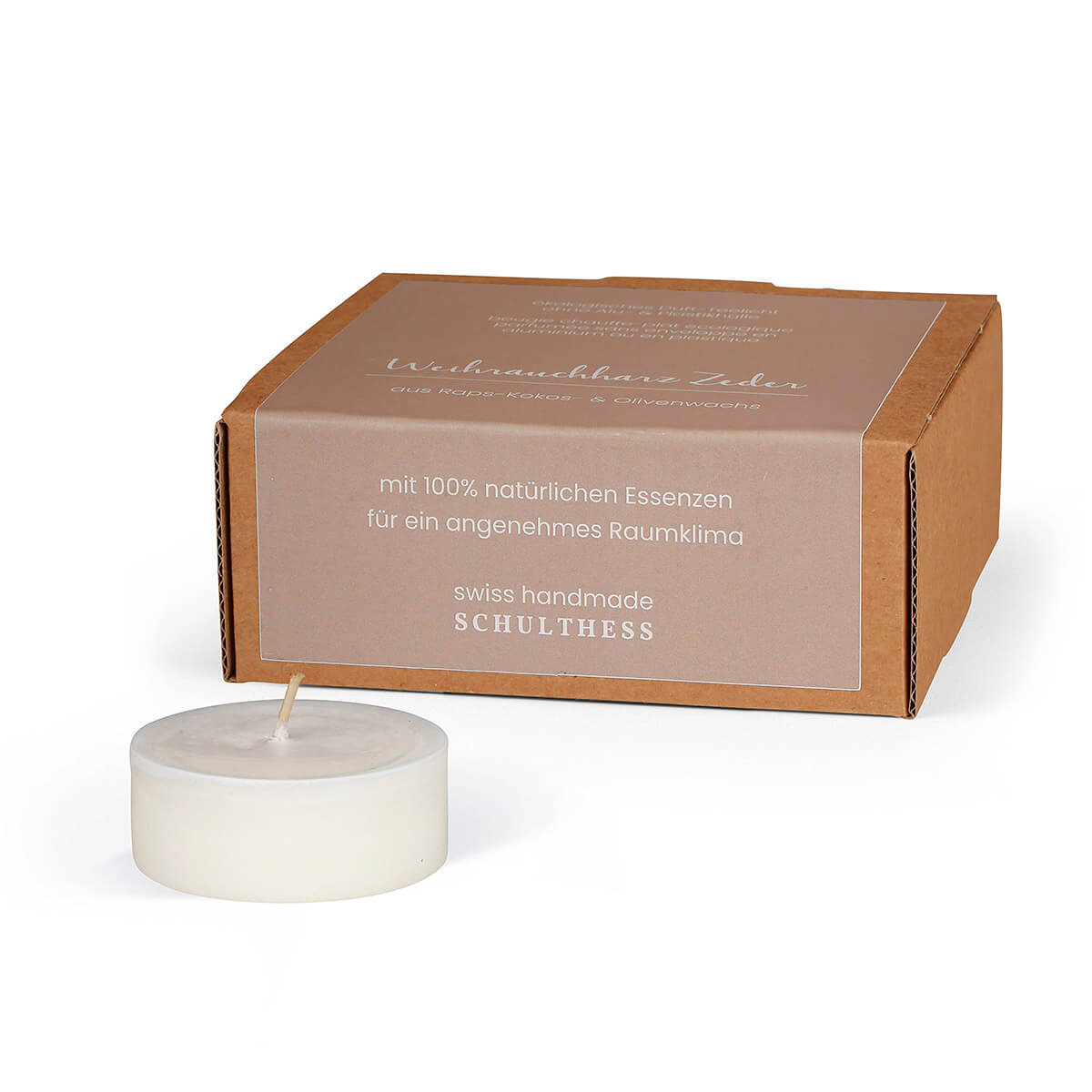 Maxilichte Weihrauchharz Zeder – Pack à 8 Stück 