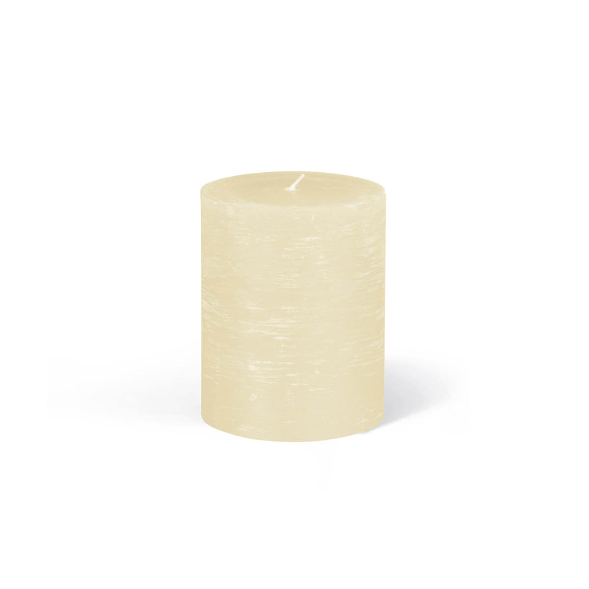 3304_11-00-A Rauhreifkerzen Zylinder 100/80 mm - in 10 Farben - durchgefärbt -  11 elfenbein