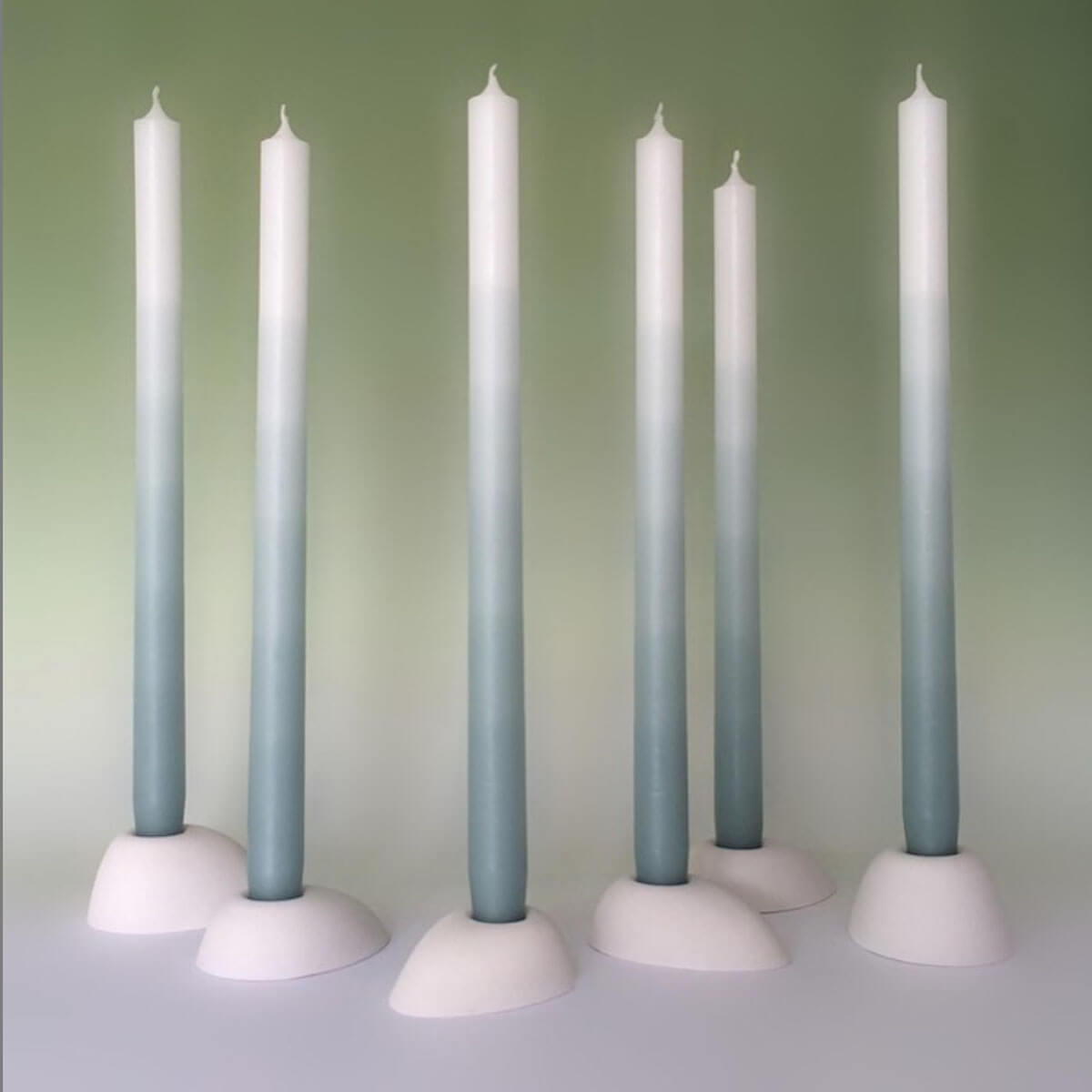 Gradient Candle – Jade Green