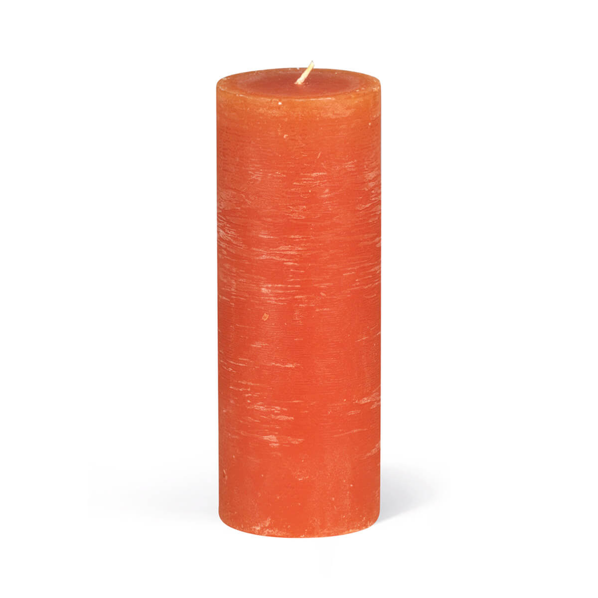 Rauhreifkerzen Zylinder 160/60 mm - in 10 Farben - durchgefärbt - 25 orange