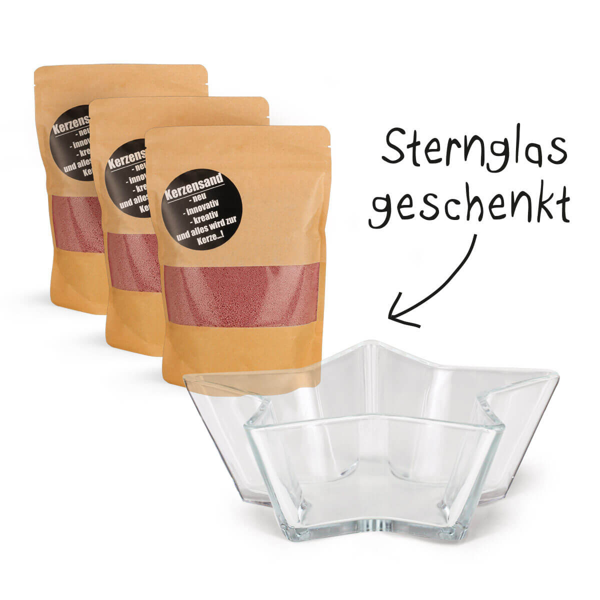 Sternglas – Kerzensand Bundle – Flieder
