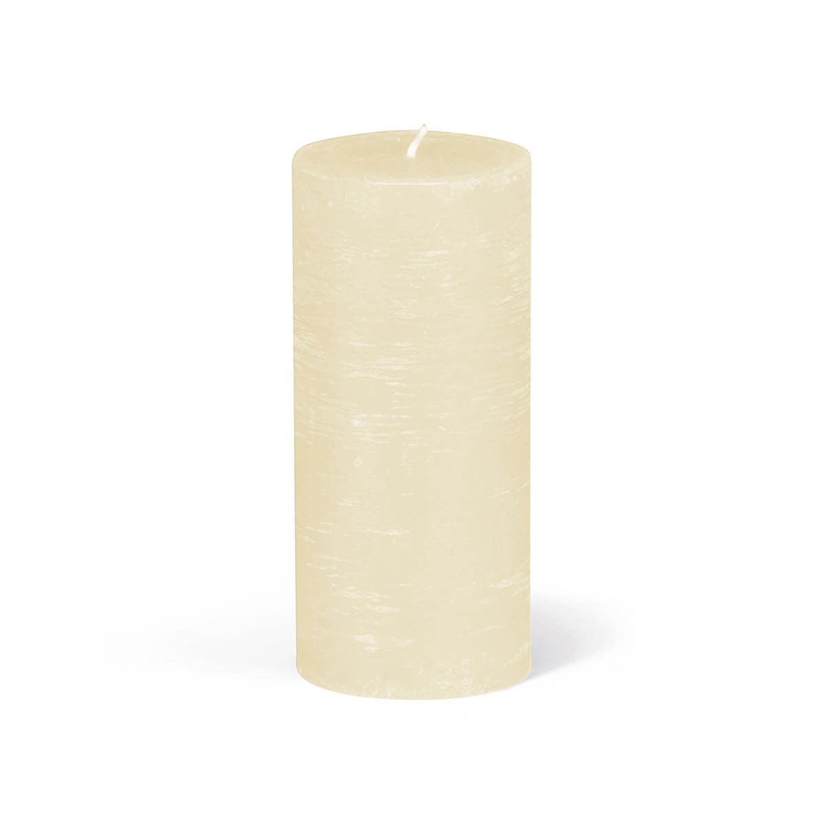3302_11-00-A Rauhreifkerzen Zylinder 130/60 mm - in 10 Farben - durchgefärbt -  11 elfenbein