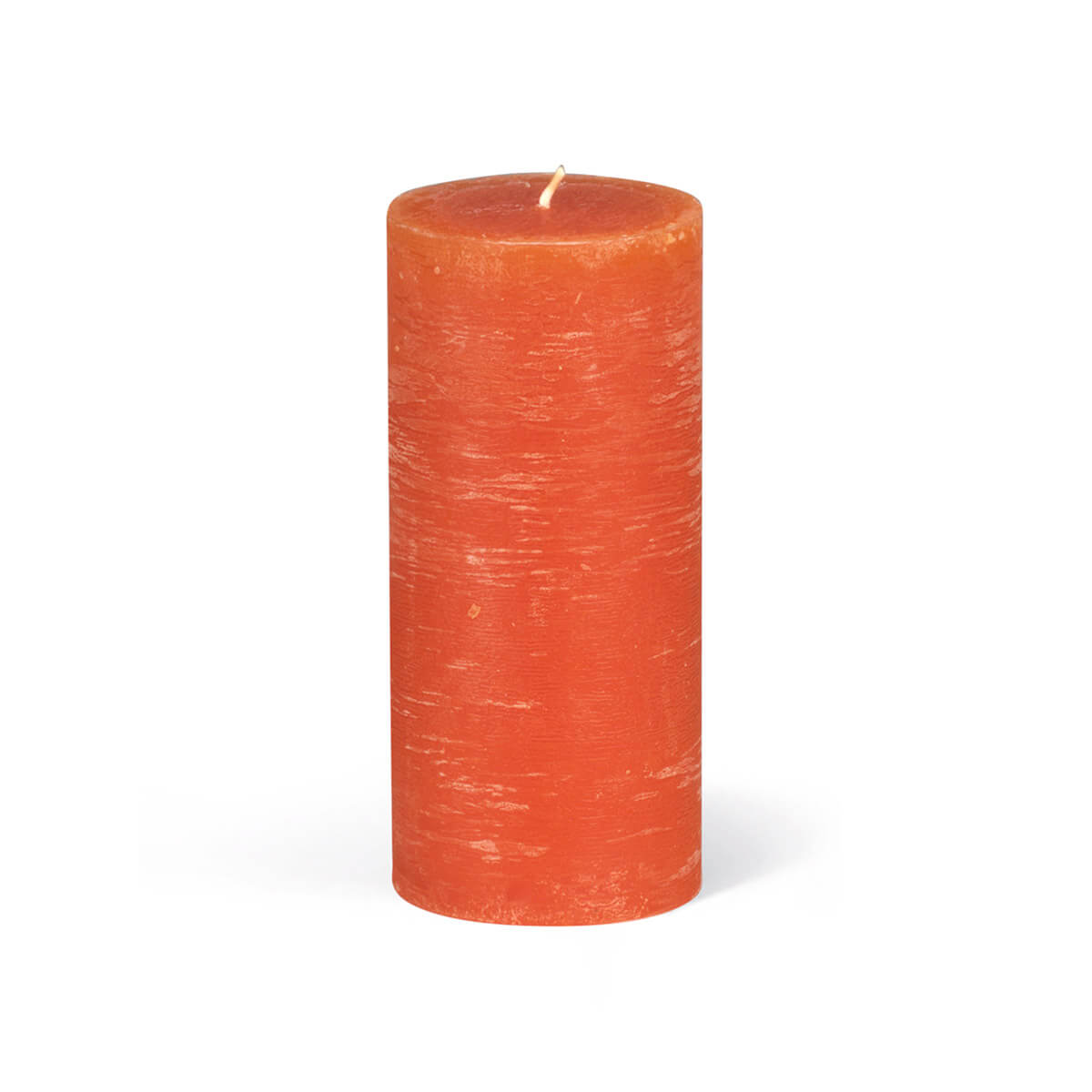 Rauhreifkerzen Zylinder 130/60 mm - in 10 Farben - durchgefärbt - 25 orange