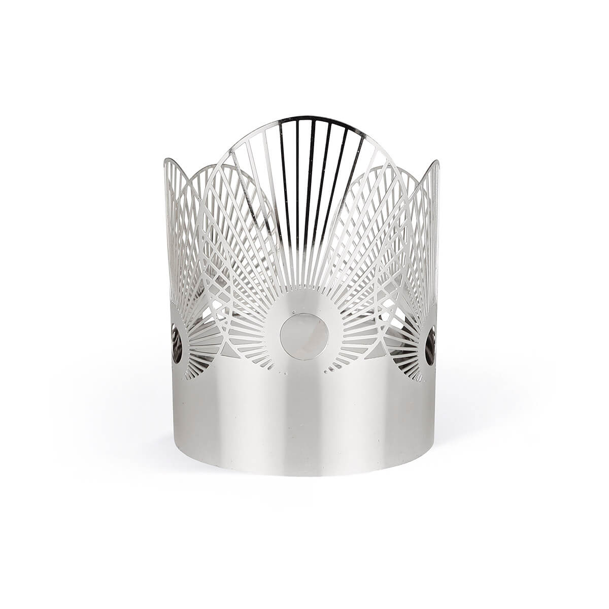 Teelichthalter Sun klein silber