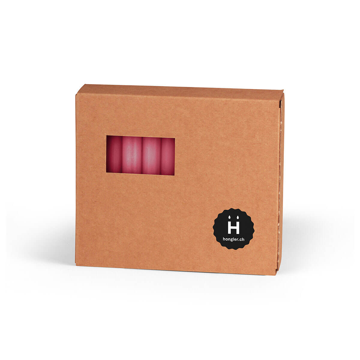 Christbaumkerzen Rustic - durchgefärbt - 92/13 mm - in 16 Farben -  33 dunkelrot Christbaumkerzen Rustic - durchgefärbt - 92/13 mm - in 16 Farben -  33 dunkelrot