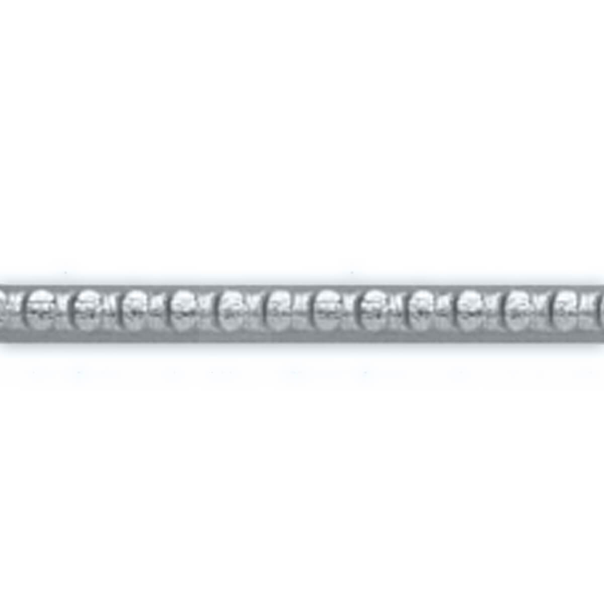 Silberstreifen Perlen - 450 x 3 mm