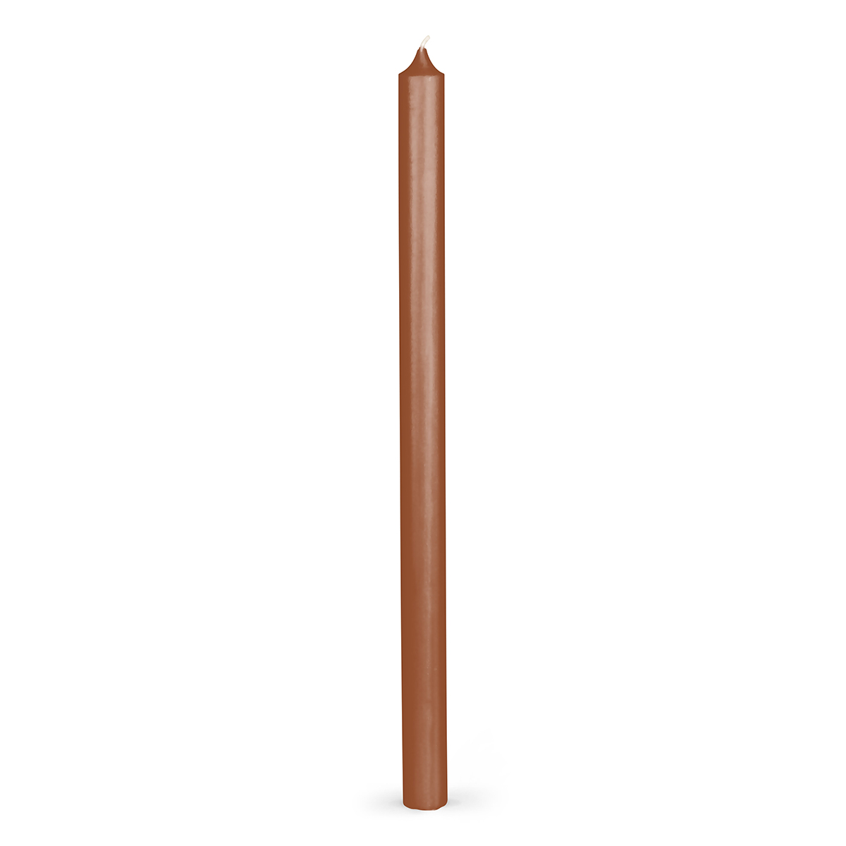 Stabkerzen Rustic - durchgefärbt - 340/21 mm - in 33 Farben - 37 mocca | 37 mocca