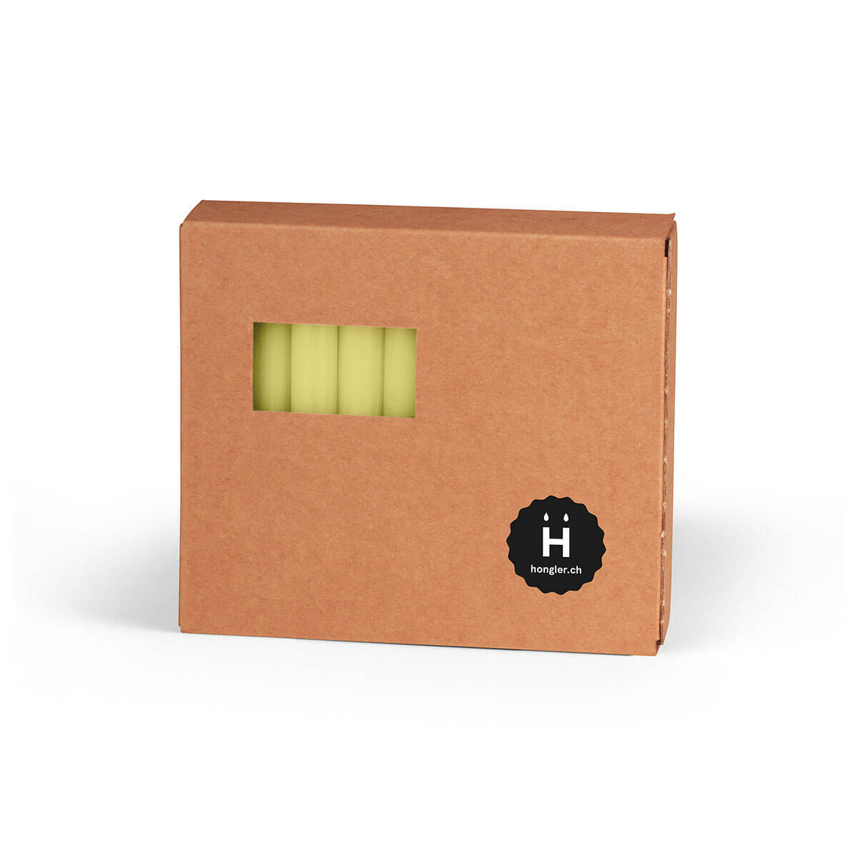 Christbaumkerzen Rustic - durchgefärbt - 92/13 mm - in 16 Farben -  28 hellgrün Christbaumkerzen Rustic - durchgefärbt - 92/13 mm - in 16 Farben -  28 hellgrün