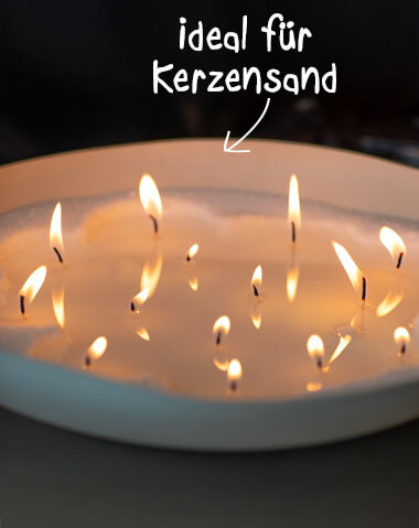Banner Lichtschalen Kerzensand
