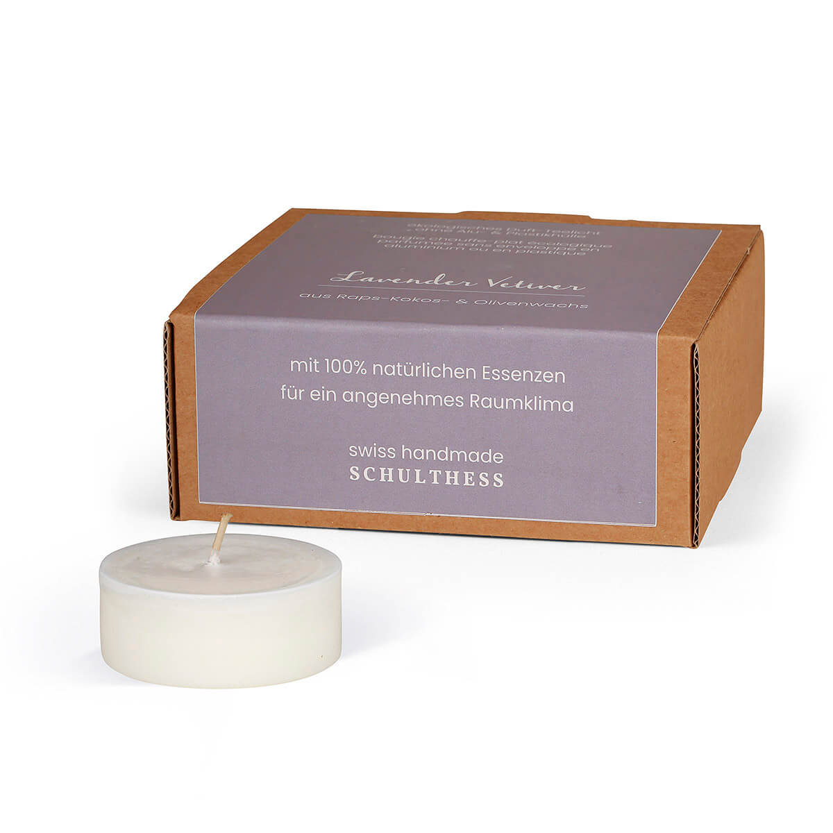 Maxilichte Lavender Vetiver – Pack à 8 Stück