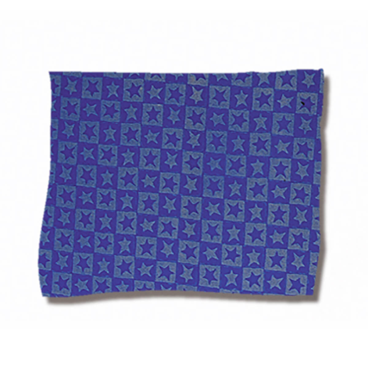 1132-00-B Wachsfolie Sterne blau/gold