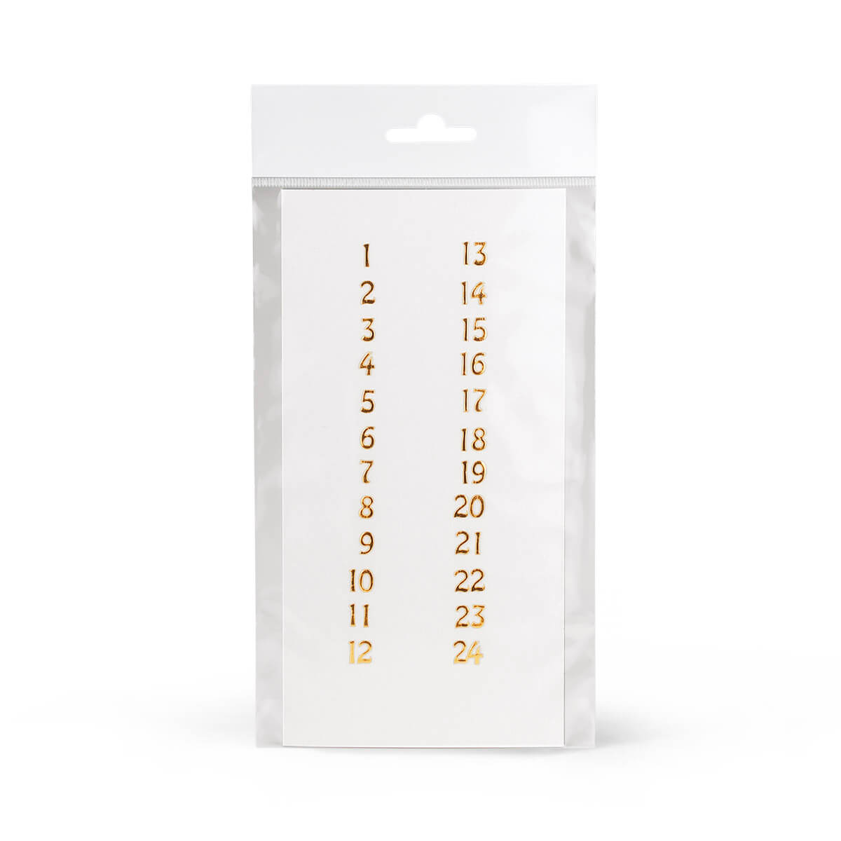 10240-00-A Adventsziffern 1-24 – glanzgold