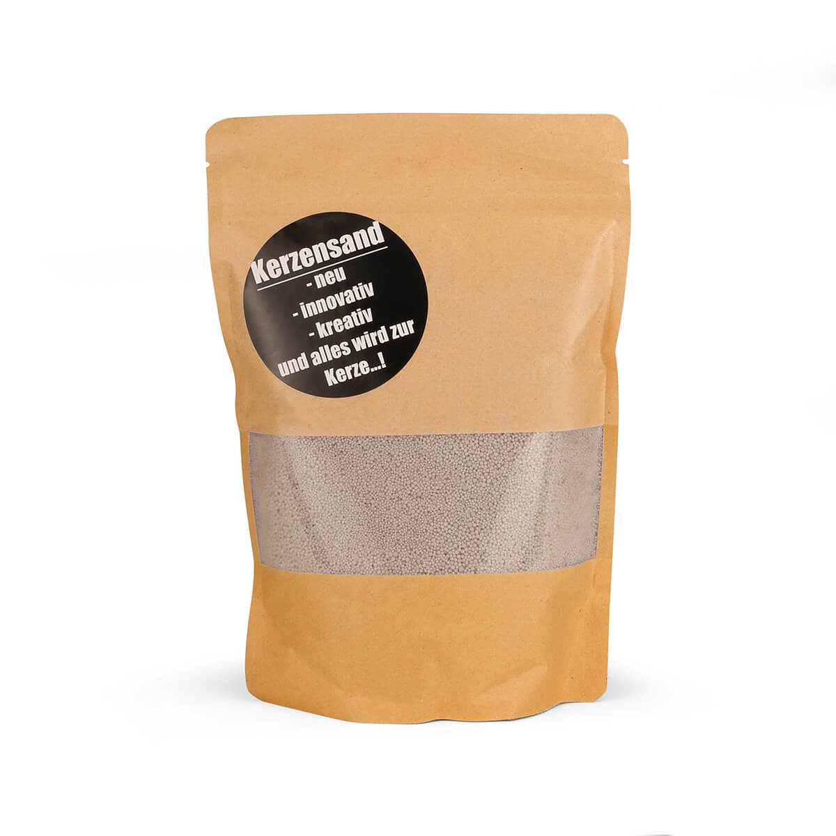 9353-00-A Kerzensand grau 400 g mit Docht - Kerzen basteln ohne Wachs schmelzen