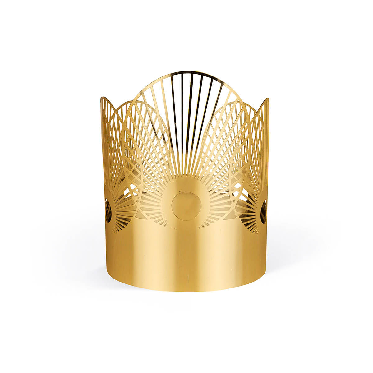 Teelichthalter Sun klein gold