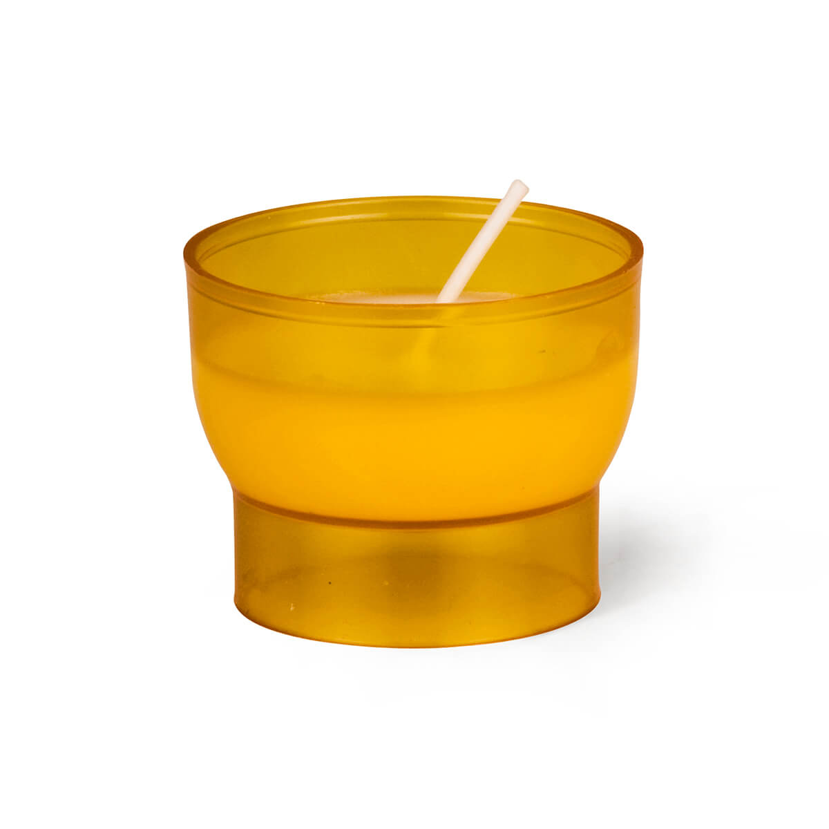 3328-00-A Opferlicht pflanzlich - No. 3 - bernstein - 4 h - Muster