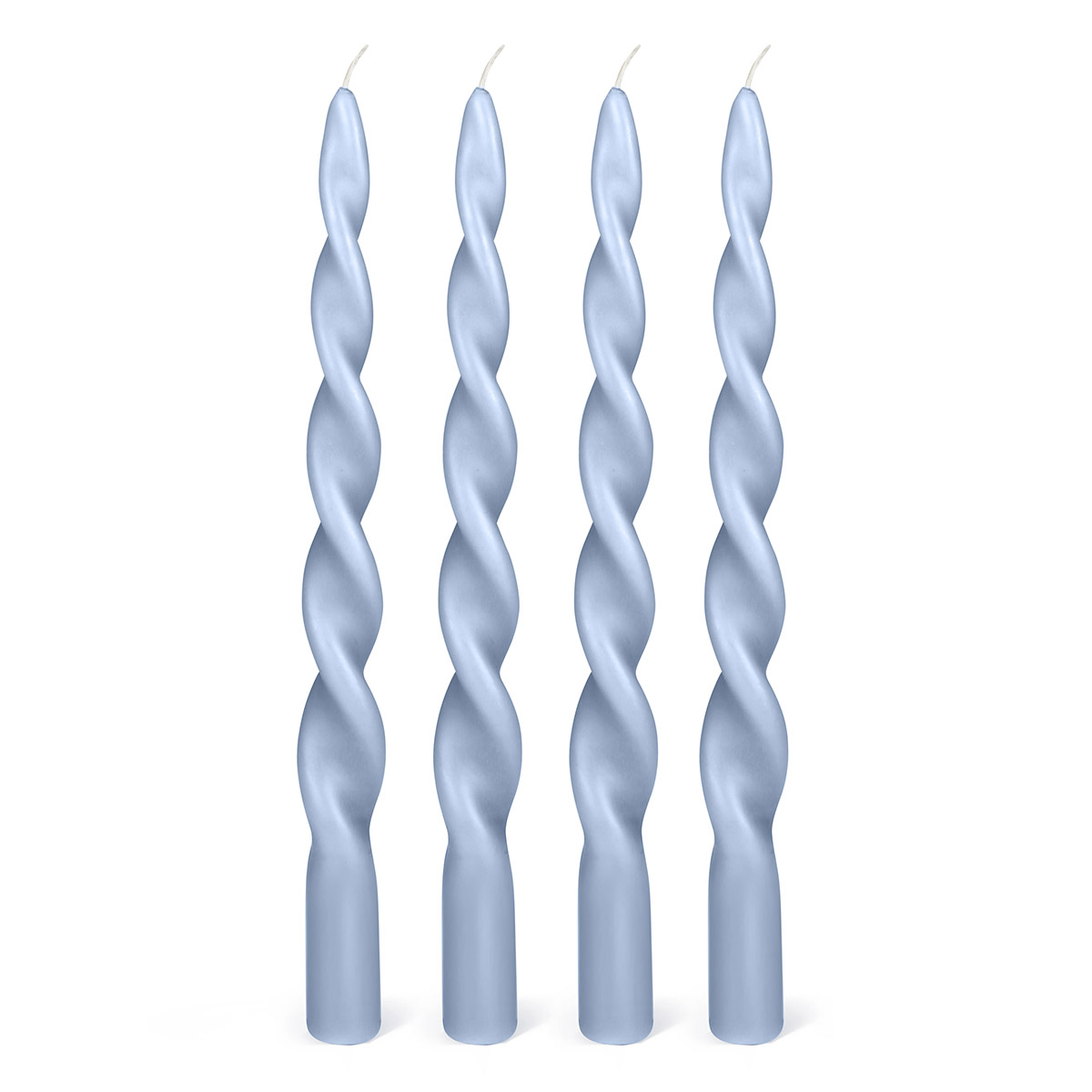 Twisted Candles Sky – Pack à 4 Stück