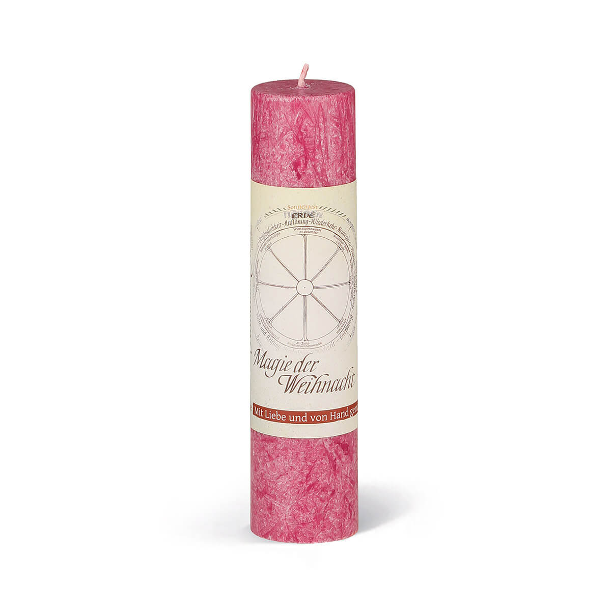 Heilkräuterkerze aus Olivenwachs-Stearin – Geist der Weihnacht – vegan