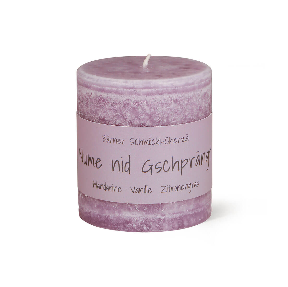 Duftkerze Schulthess  – 80/70 mm – Bärner Schmöcki-Cherzä – Nume nid gschprängt Duftkerze Schulthess  – 80/70 mm – Bärner Schmöcki-Cherzä – Nume nid gschprängt