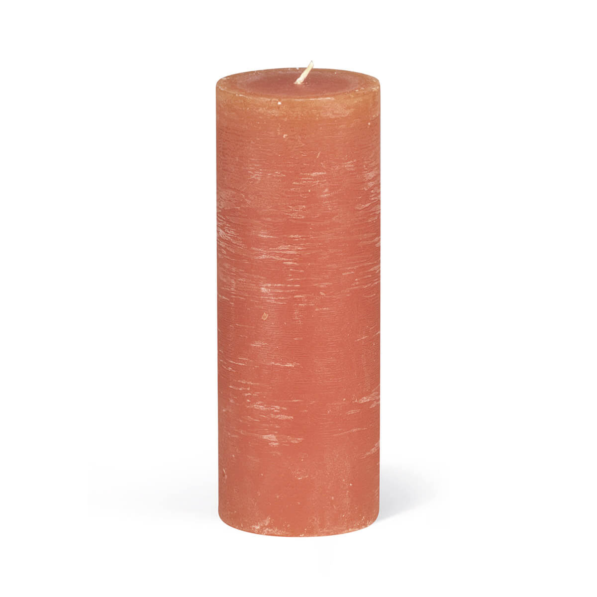 Rauhreifkerzen Zylinder 160/60 mm - in 10 Farben - durchgefärbt - 52 koralle