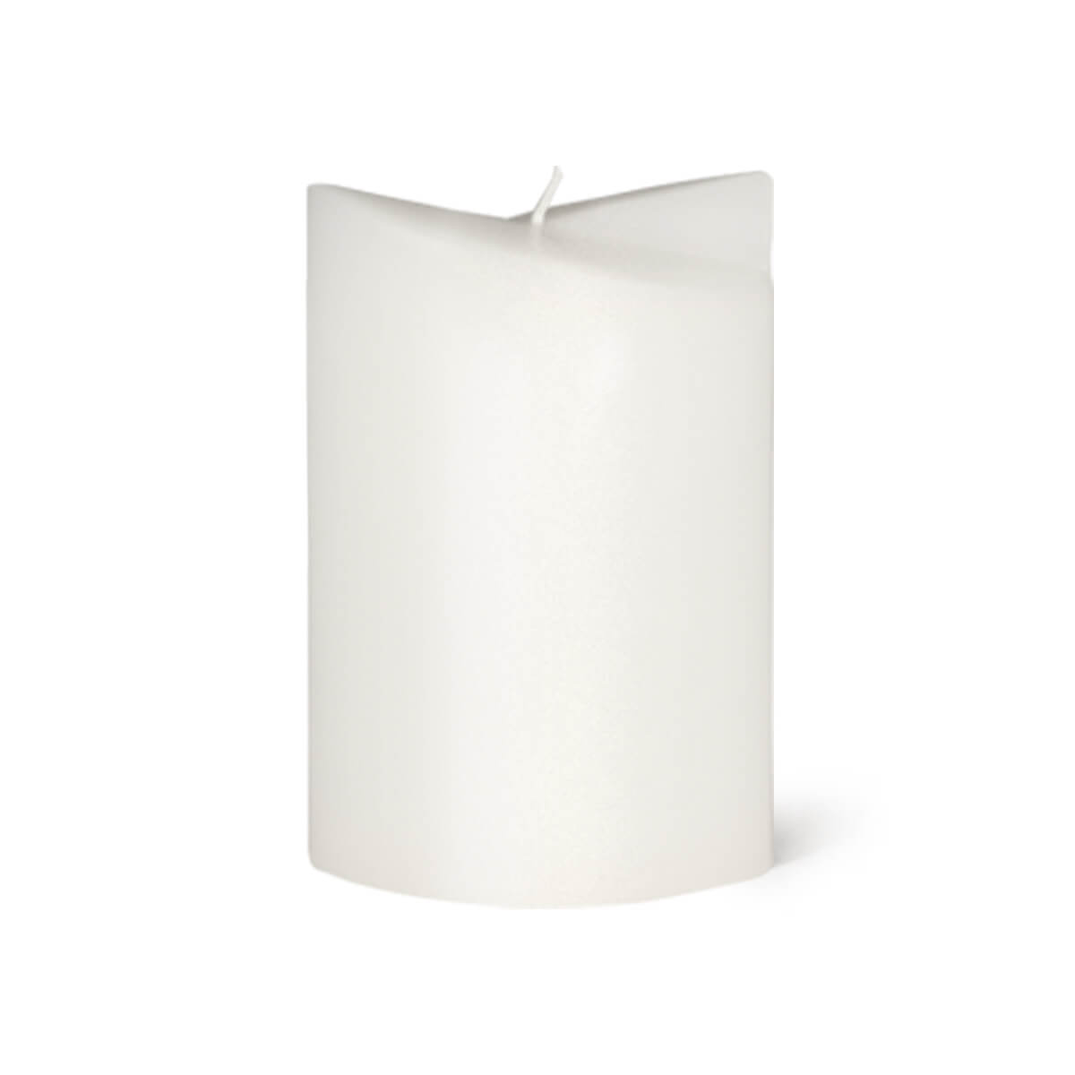 Formkerze Ellipse – 180/125/75 mm - 20 wollweiss