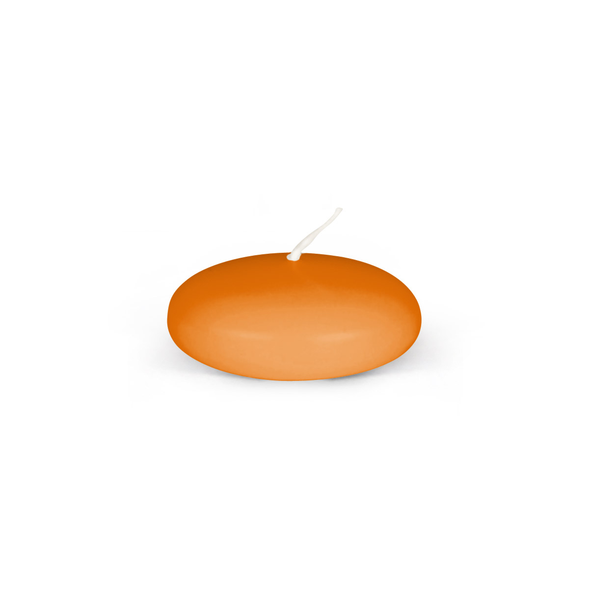 Schwimmkerzen rund – 24/60 mm - in 33 Farben - 23 mandarin
