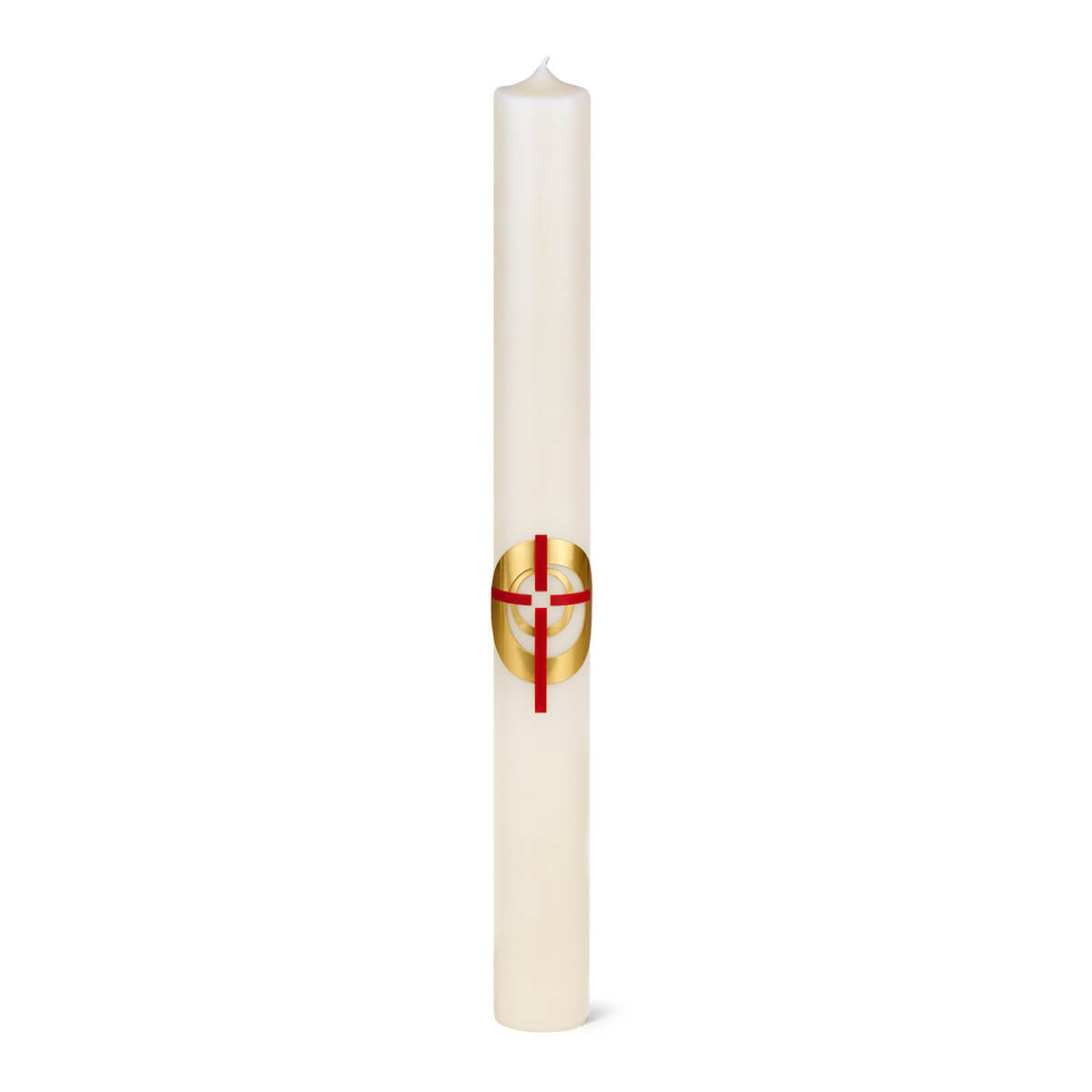 G3027g-00-A Osterkerze Evangelisch-reformierte Kirche Schweiz – Kreuz im Licht gold