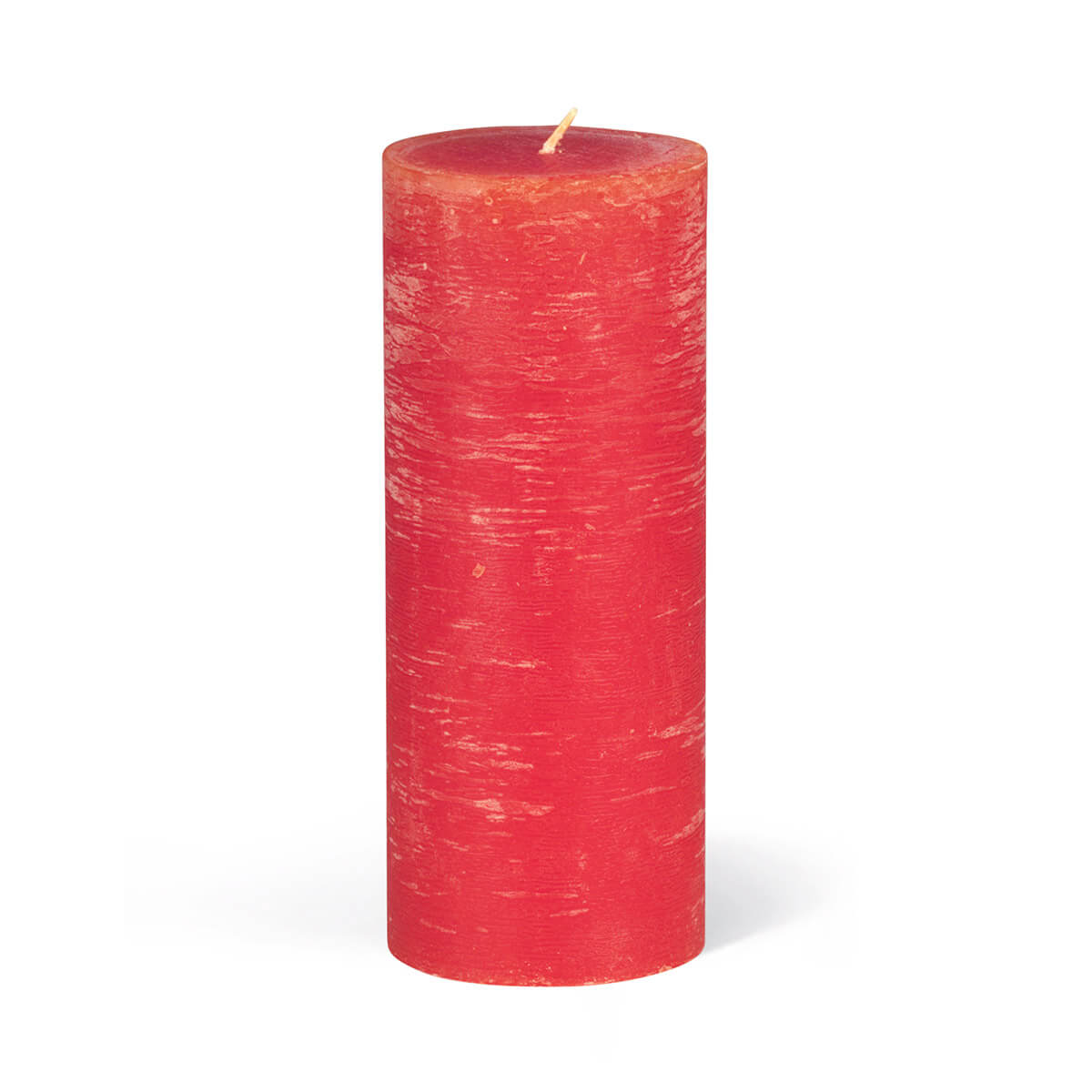 Rauhreifkerzen Zylinder 200/80 mm - in 10 Farben - durchgefärbt - 41 rot