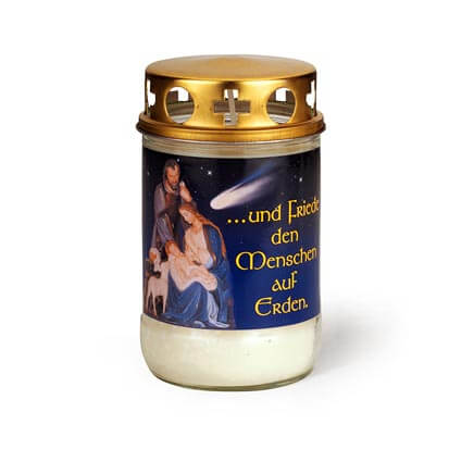 5499 Friedenskerze gross - im Glas