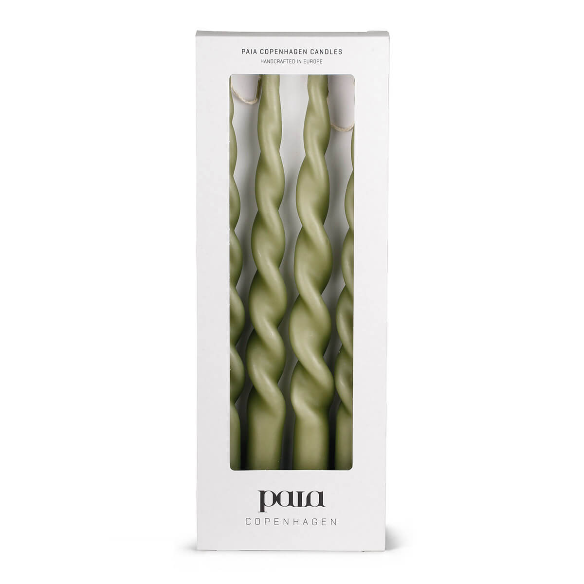 Twisted Candles Fern – Pack à 4 Stück