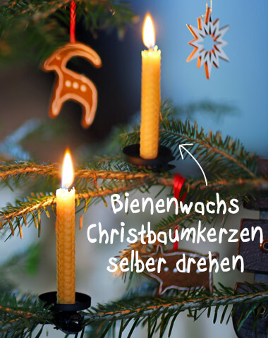 Banner Christbaumkerzen