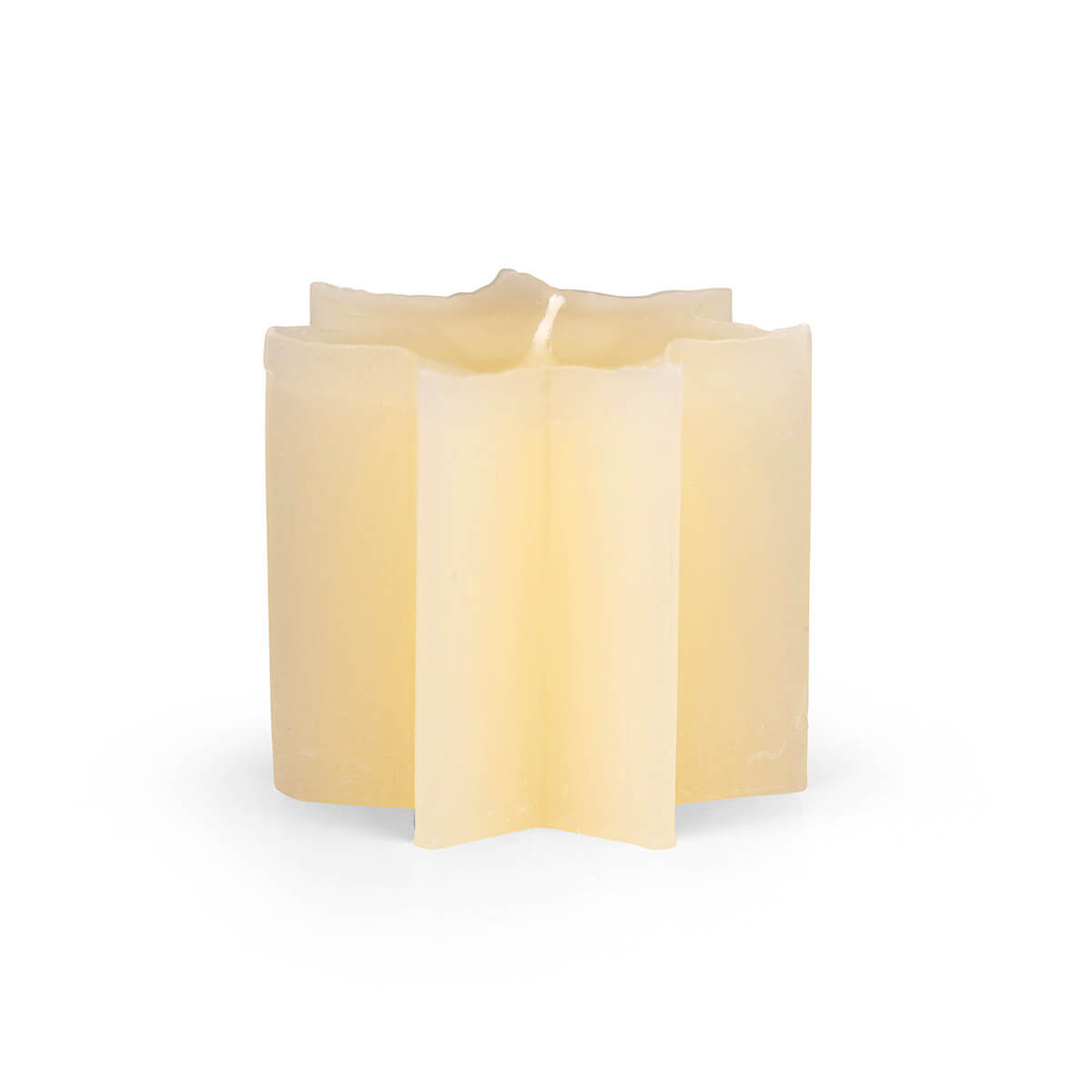 Sternkerze mini – elfenbein – 70/78 mm Sternkerze mini – elfenbein – 70/78 mm