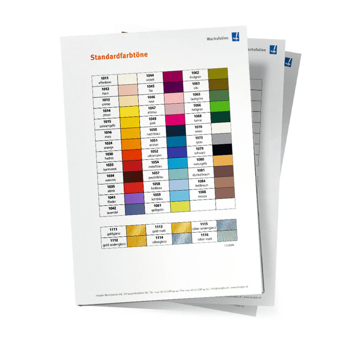 P11-00-A Farbspiegel Wachsfolien