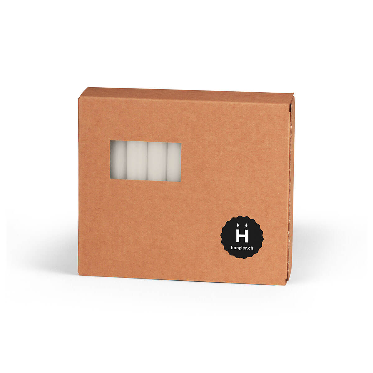 Christbaumkerzen Rustic - durchgefärbt - 92/13 mm - in 16 Farben -  26 weiss Christbaumkerzen Rustic - durchgefärbt - 92/13 mm - in 16 Farben -  26 weiss