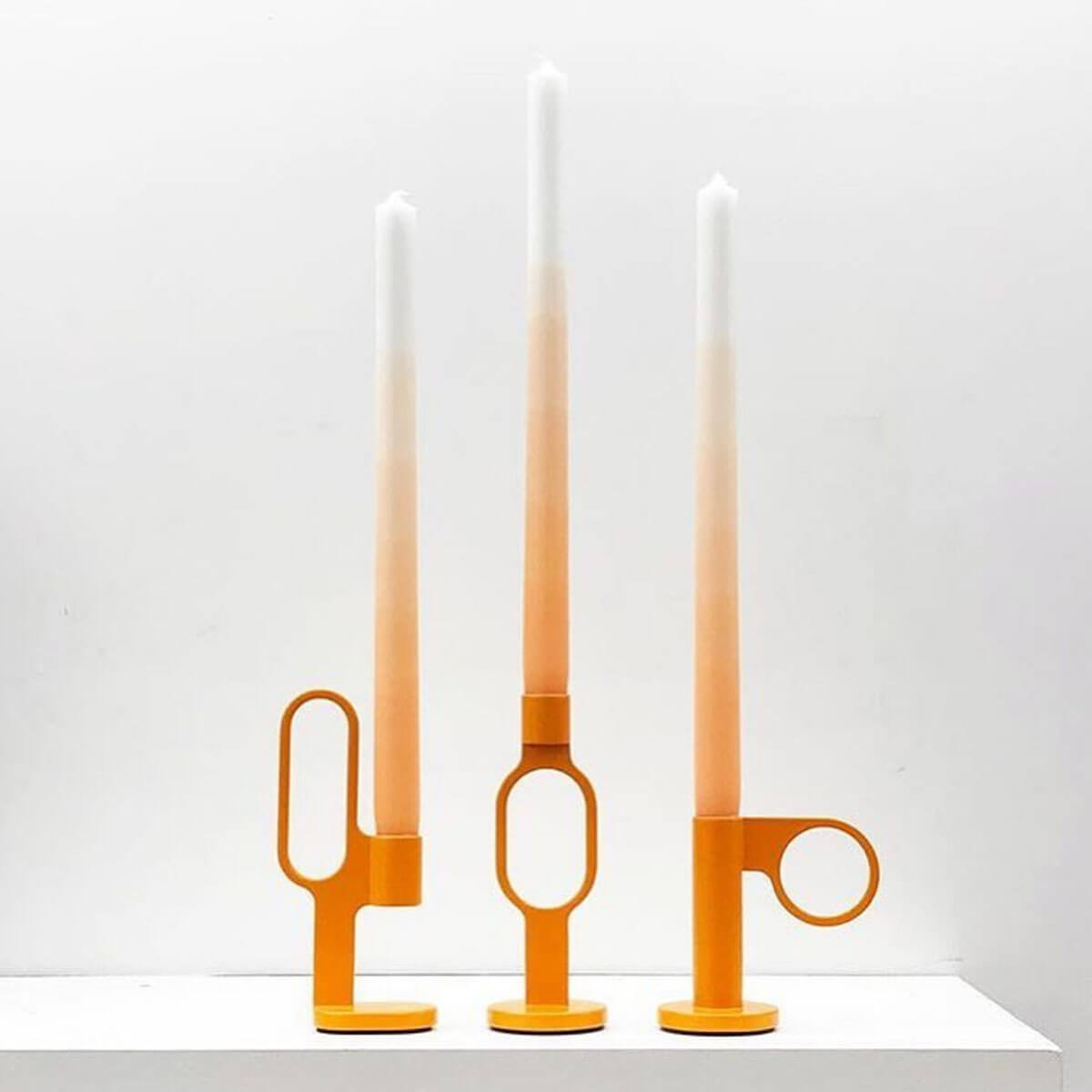 Gradient Candle – Dutch Orange