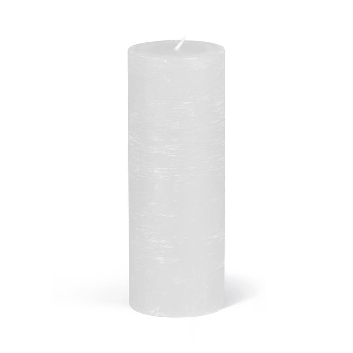 3303-26-00-A Rauhreifkerzen Zylinder 160/60 mm - in 10 Farben - durchgefärbt -  26 weiss