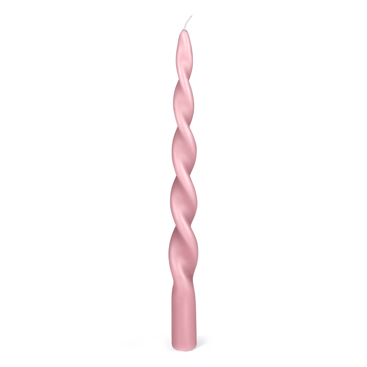 Twisted Candles Rose – Pack à 4 Stück