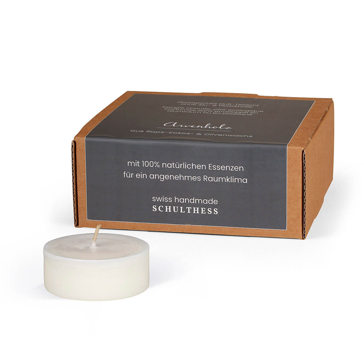 Maxilichte Arvenholz – Pack à 8 Stück