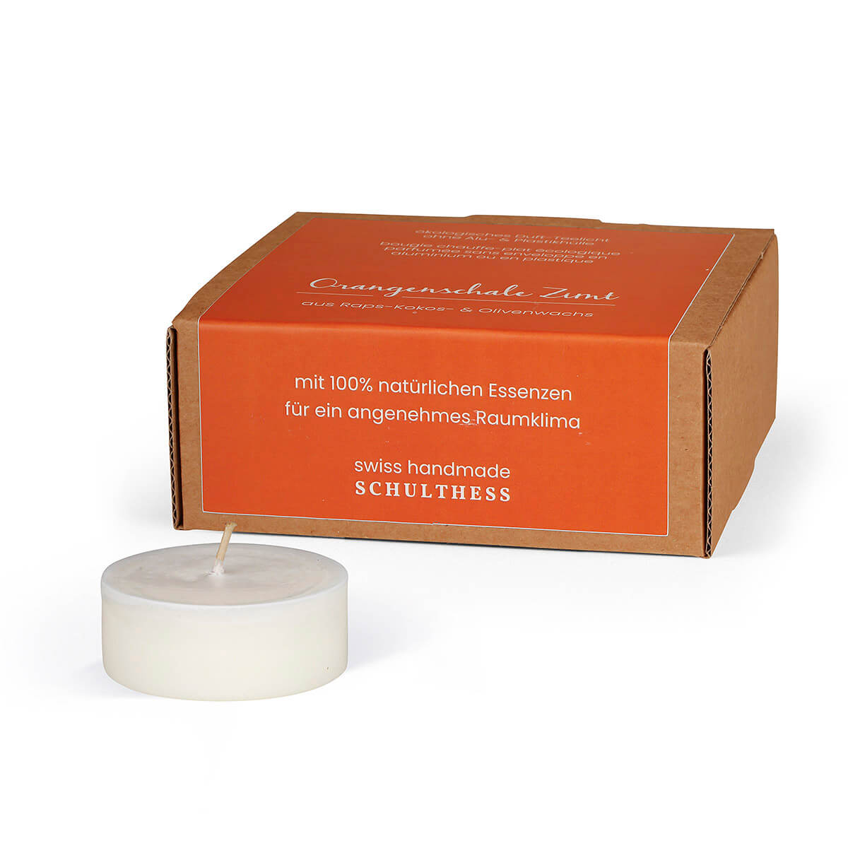 Maxilichte Orangenschale Zimt – Pack à 8 Stück