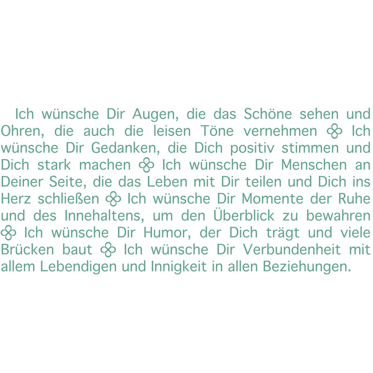 Wortlicht – Ich wünsche dir