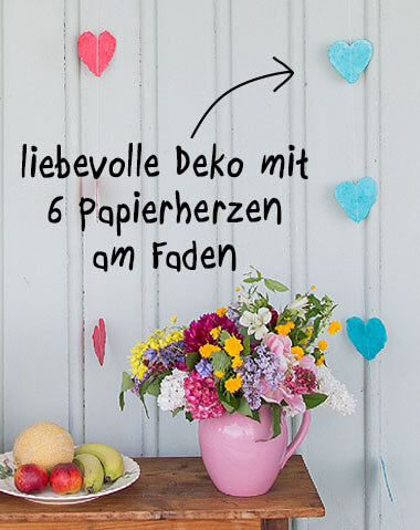 Banner Papierherzen