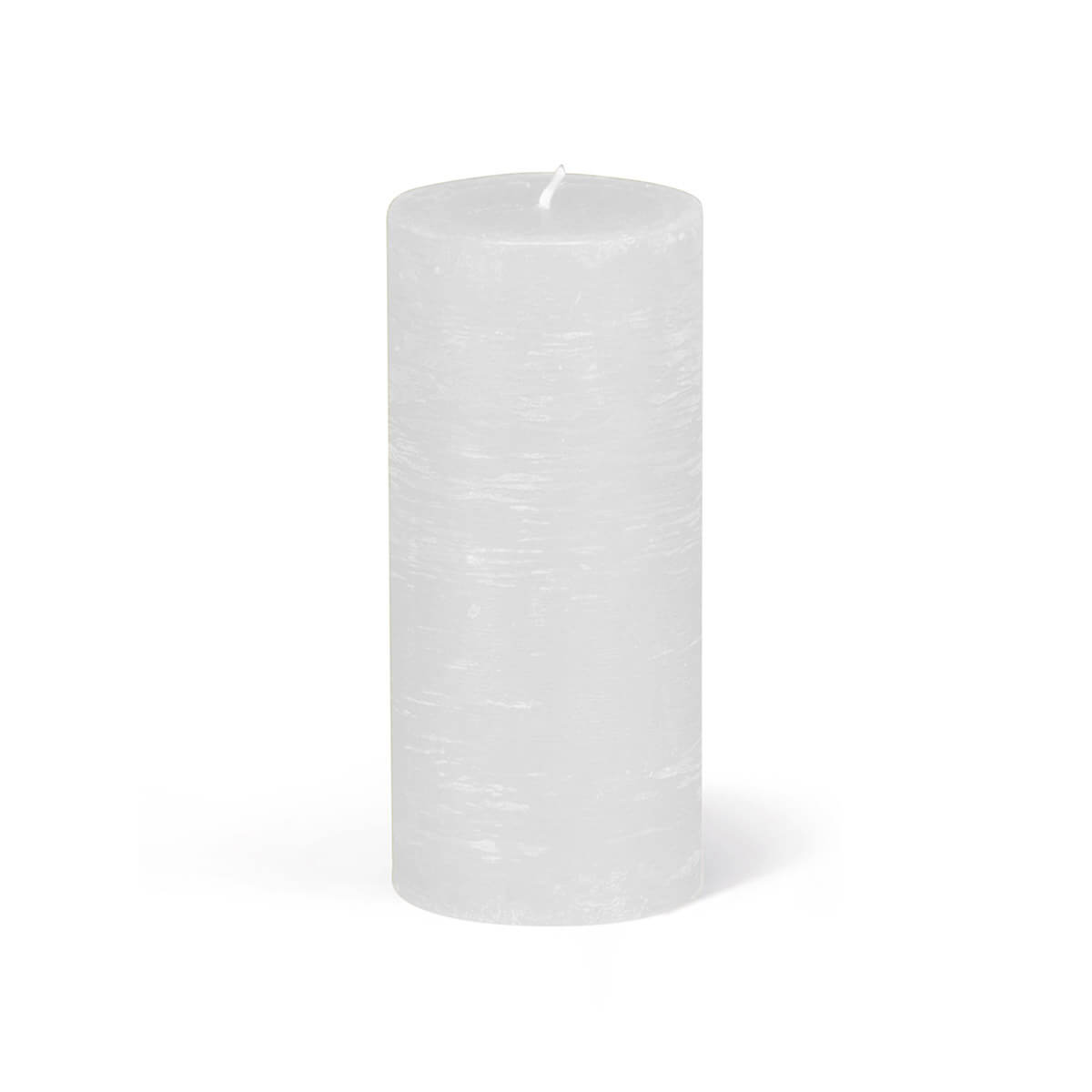 3302_26-00-A Rauhreifkerzen Zylinder 130/60 mm - in 10 Farben - durchgefärbt -  26 weiss