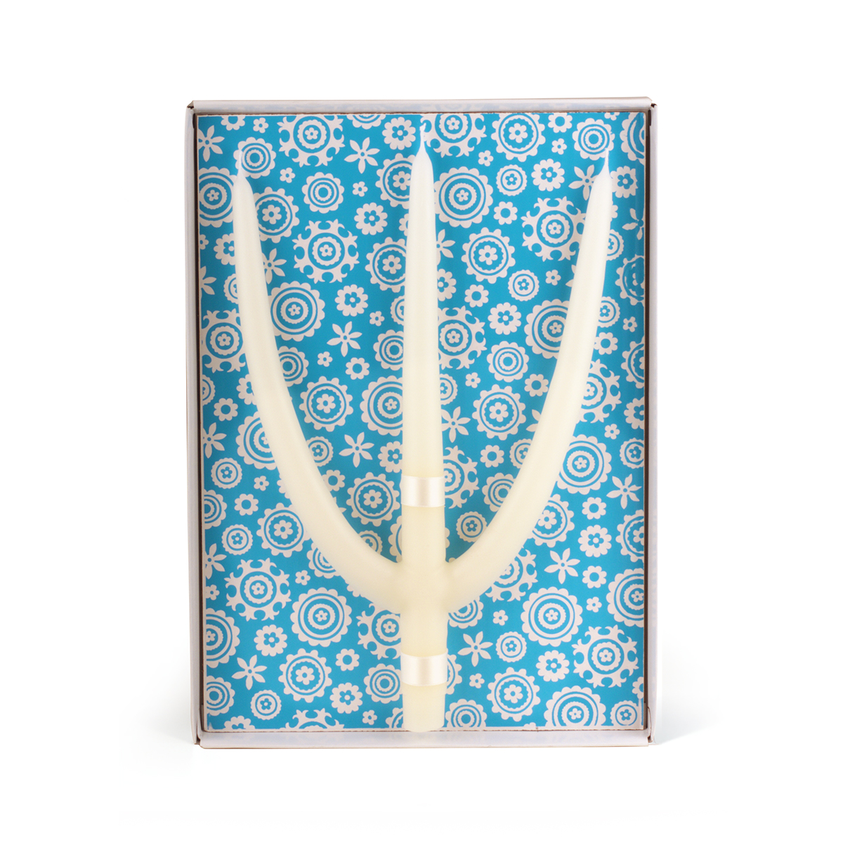 9041-00-A Candelina elfenbein - in hellblauer Verpackung - 1 Stk