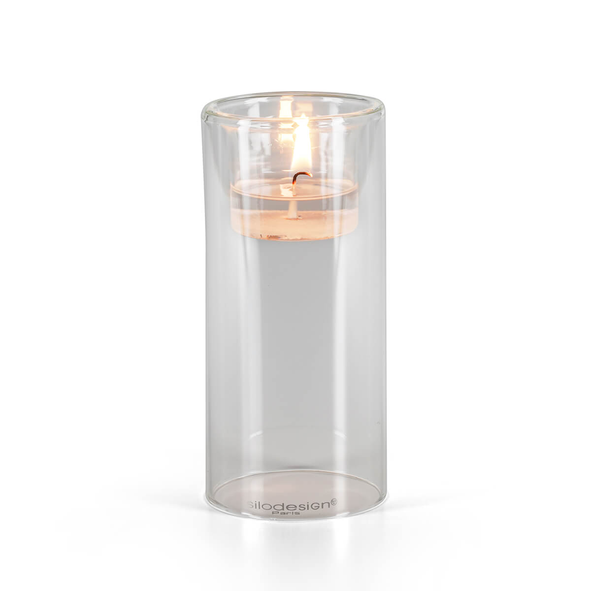 9345-00-B Siloflame Windlicht - 130/60 mm - für Teelichte ohne Alu Hülle