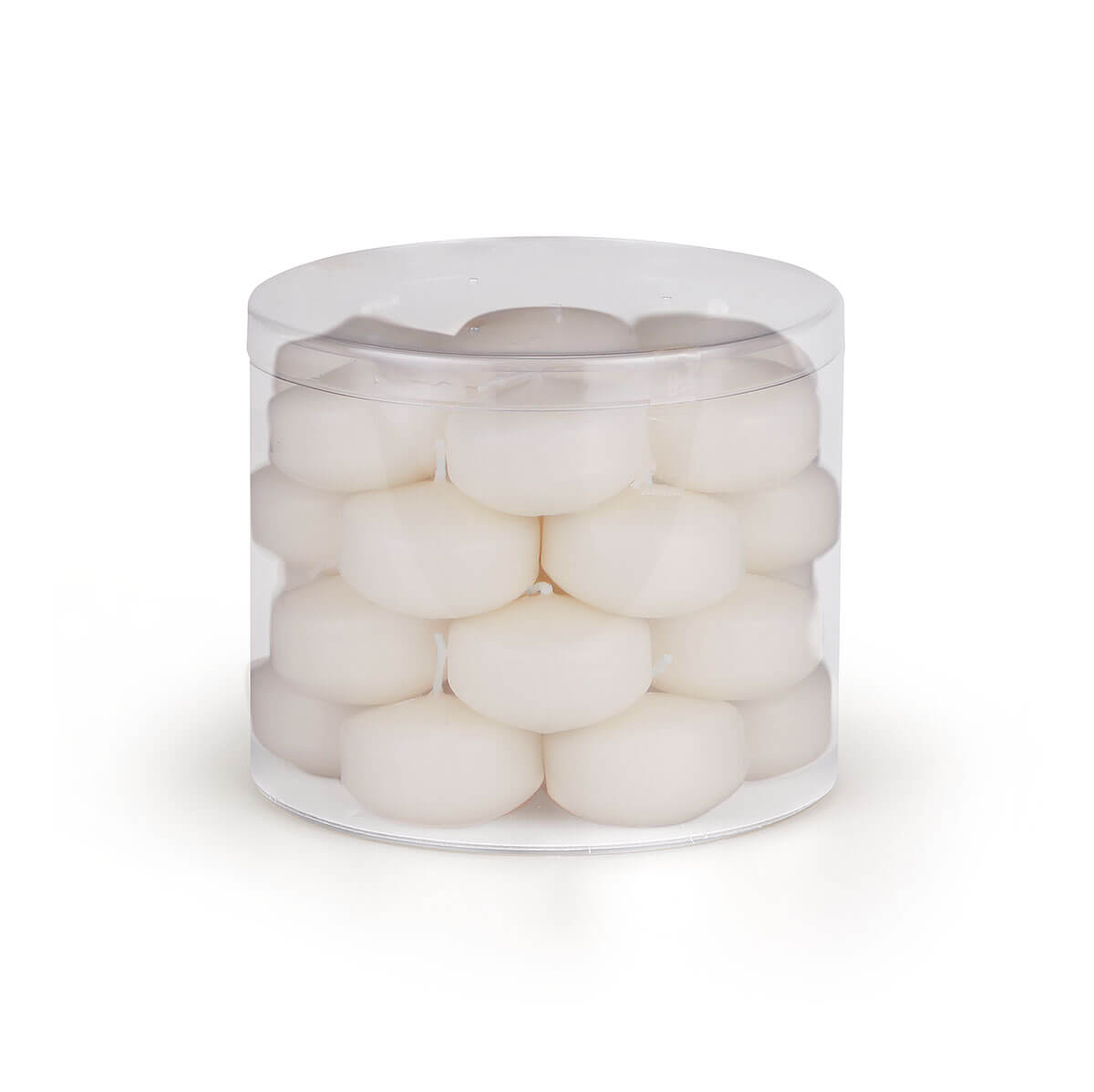 Schwimmkerzen 30/50 mm – wollweiss – Dosen à 28 Stück Schwimmkerzen 30/50 mm – wollweiss – Dosen à 28 Stück