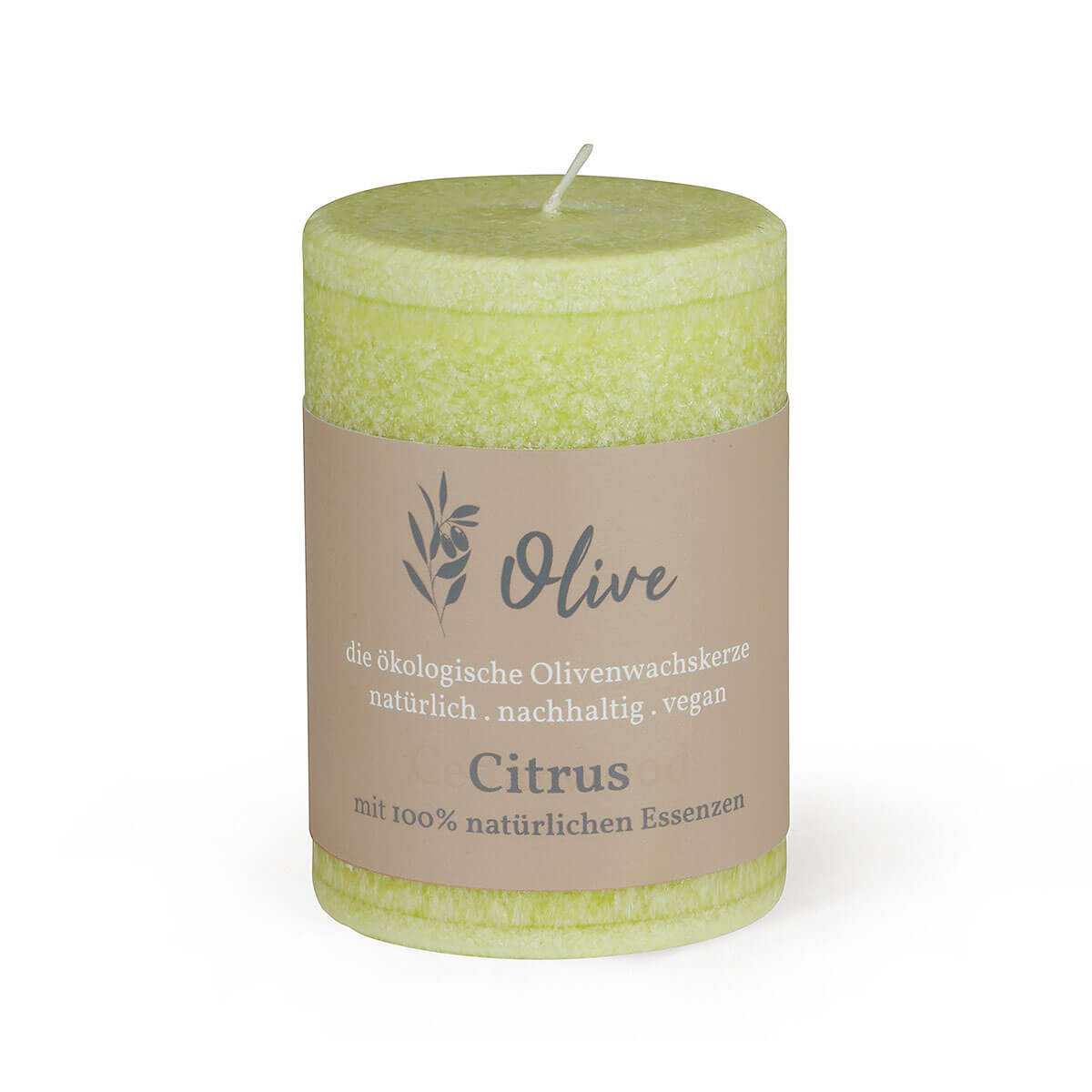 Duftkerze Schulthess aus Olivenwachs-Stearin – 100/65 mm – Citrus – rein natürliche Öle – vegan Duftkerze Schulthess aus Olivenwachs-Stearin – 100/65 mm – Citrus – rein natürliche Öle – vegan