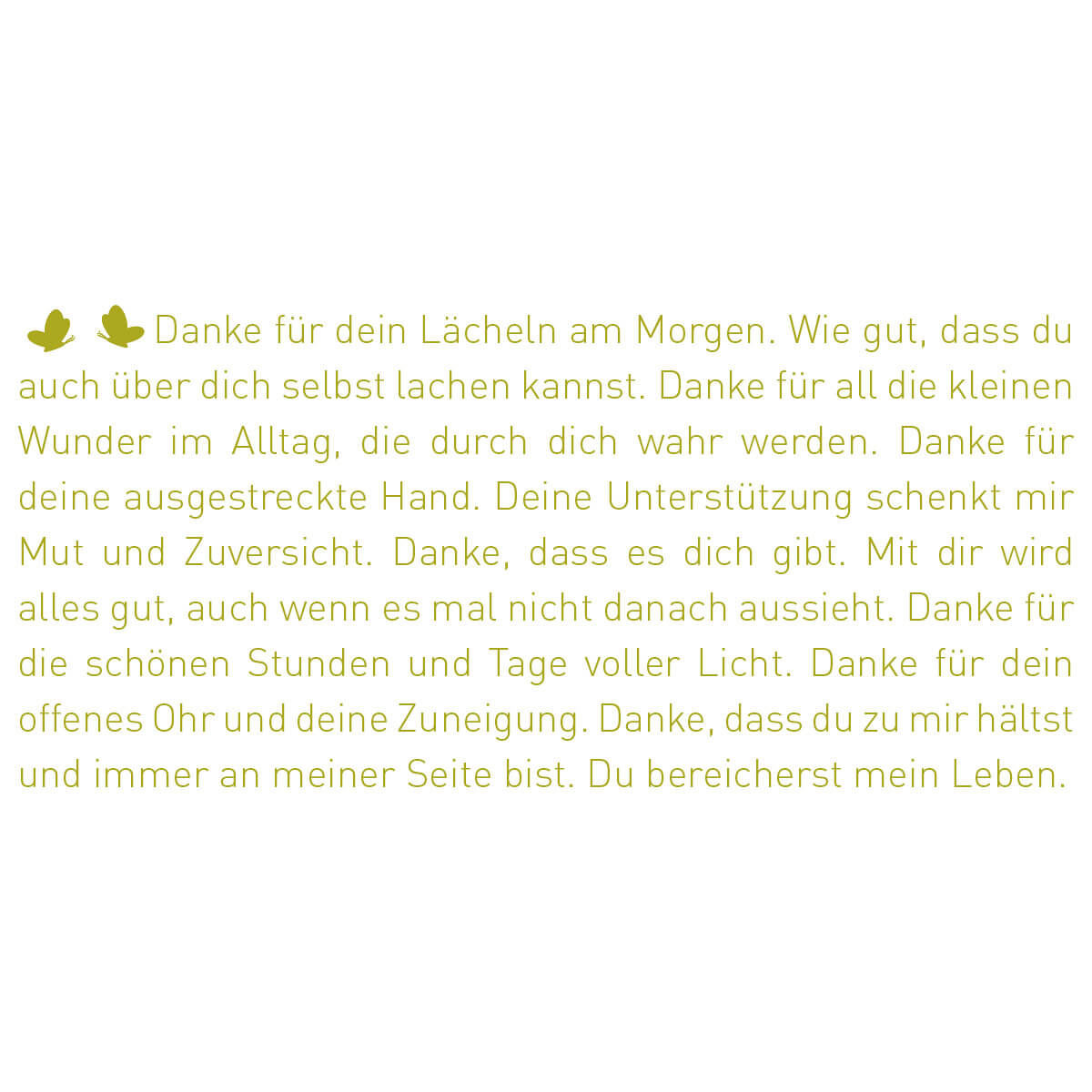 Wortlicht – Danke