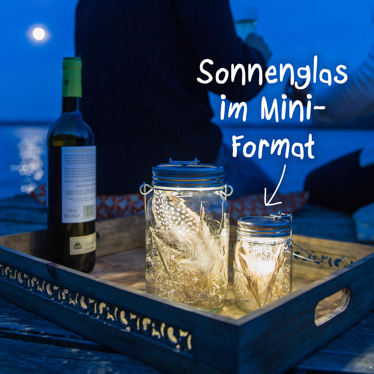 9715-00-D Mini Sonnenglas mit Solarmodul