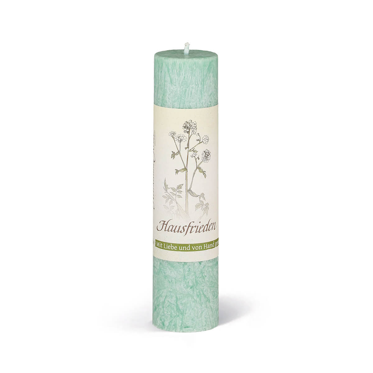 Heilkräuterkerze aus Olivenwachs-Stearin– Hausfrieden – vegan
