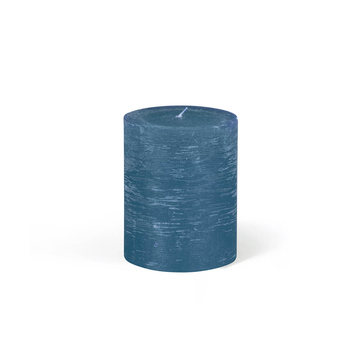 Rauhreifkerzen Zylinder 100/80 mm - in 10 Farben - durchgefärbt - 51 ocean