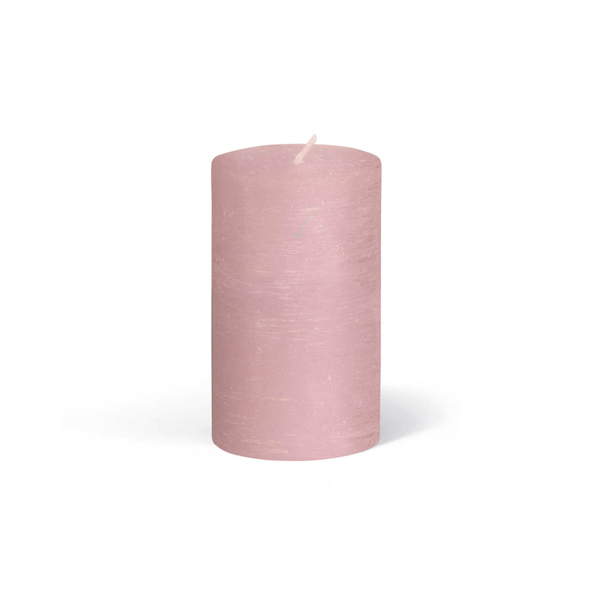 Rauhreifkerzen Zylinder 100/60 mm - in 10 Farben - durchgefärbt - 50 antikrosa